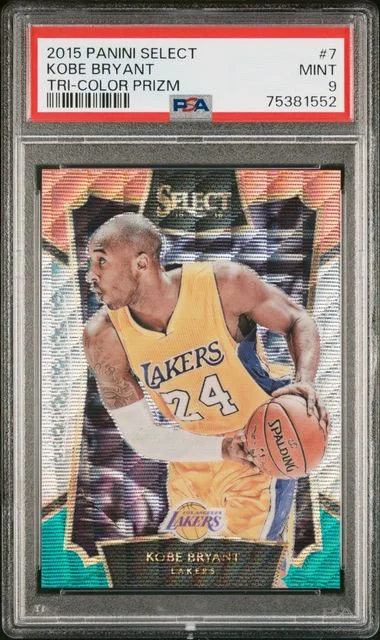 2015-16 Panini Select Kobe Bryant Tri-Color Prizm #7 card image