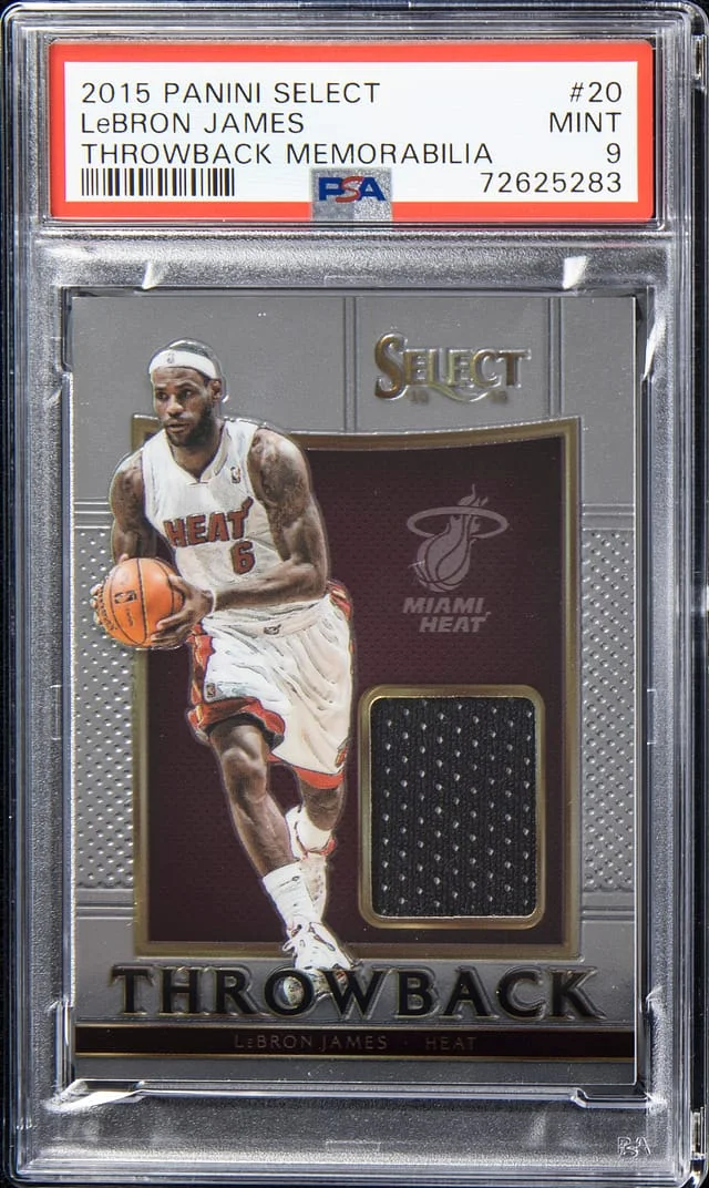 2015-16 Panini Select LeBron James Throwback Memorabilia #20 card image