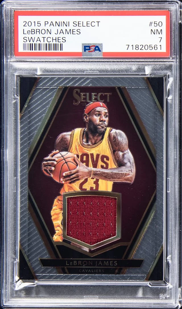 2015-16 Panini Select LeBron James Swatches #50 card image