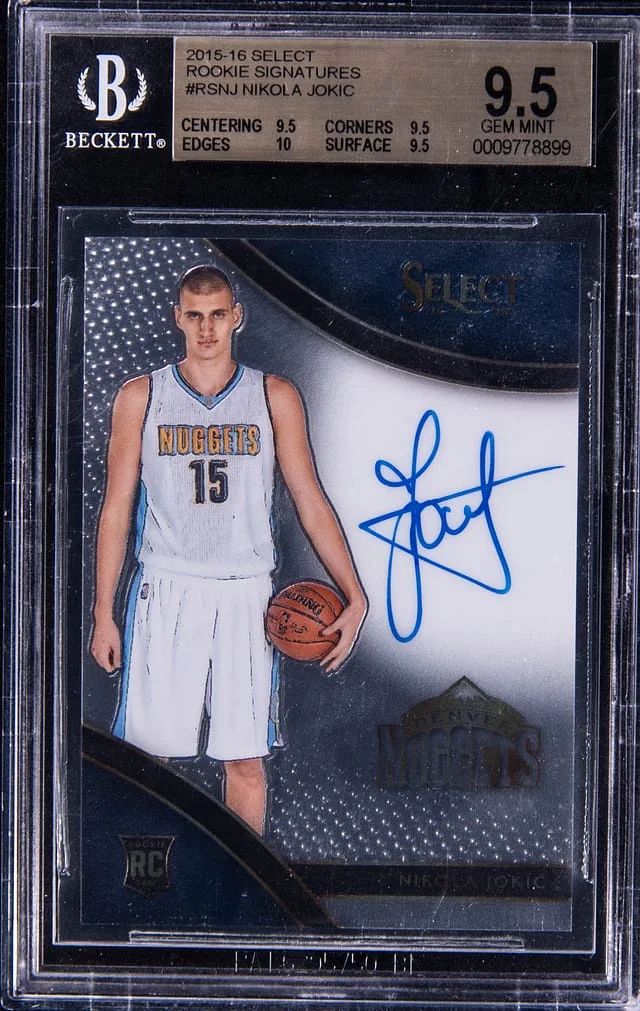 2015-16 Panini Select Nikola Jokic Autograph #RSNJ card image