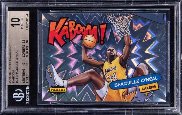 2015-16 Panini Shaquille O'Neal Excalibur Kaboom #24 card image