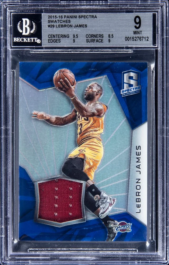 2015-16 Panini Spectra LeBron James Swatches #29 card image