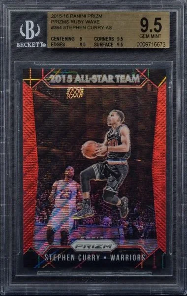 2015-16 Panini Stephen Curry Prizms Red Wave #364 card image