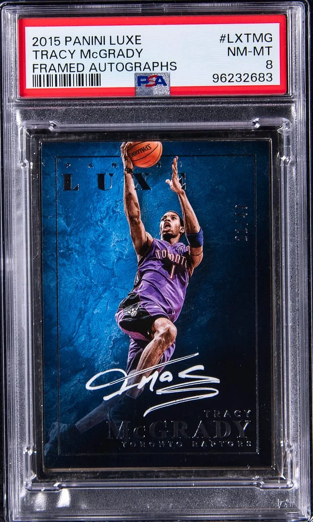 2015-16 Panini Tracy McGrady Luxe Framed Autograph #LX-TMG card image