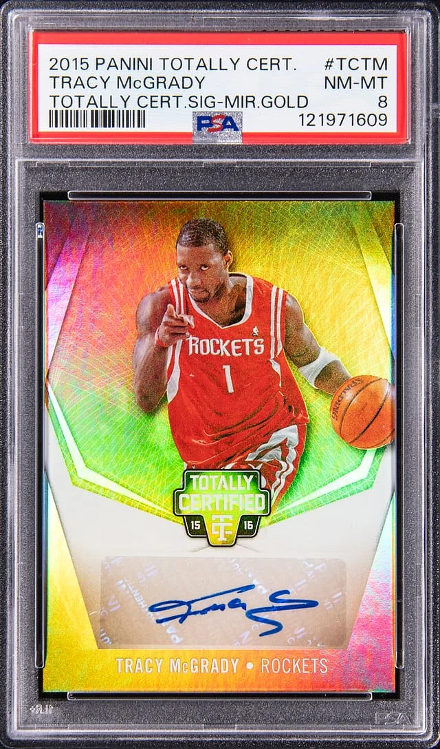 2015-16 Panini Tracy McGrady Totally Certified Mirror Gold #TC-TM card image