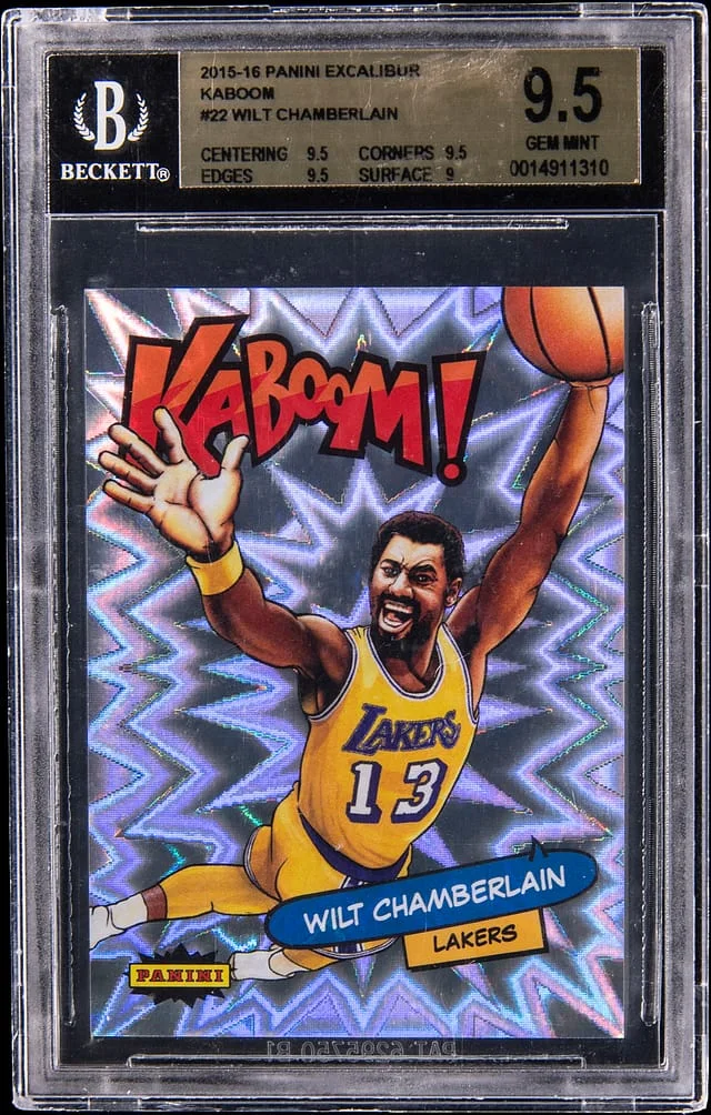 2015-16 Panini Wilt Chamberlain Excalibur Kaboom! #22 card image