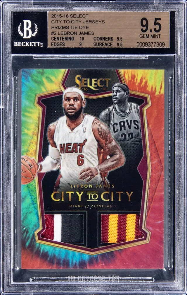 2015-16 Select LeBron James City to City Jerseys #2 card image