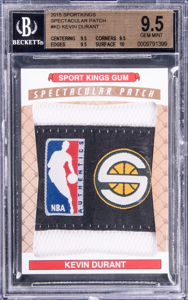 2015-16 Sportkings Spectacular Patch Kevin Durant Game-Used #SP-KD card image