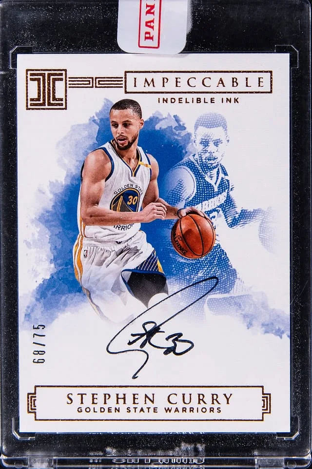 2015-17 Panini Impeccable Stephen Curry Indelible Ink #II-SC card image