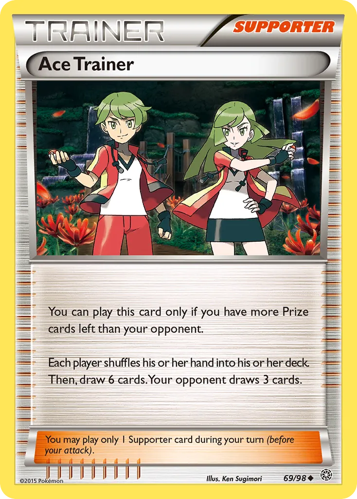 2015 Ancient Origins Ace Trainer #69/98 Uncommon card image