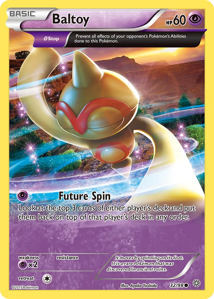 2015 Ancient Origins Baltoy #32/98 Common card image