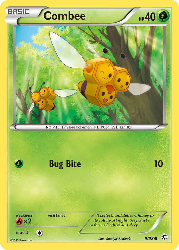 2015 Ancient Origins Combee Common #09/98 Common card image