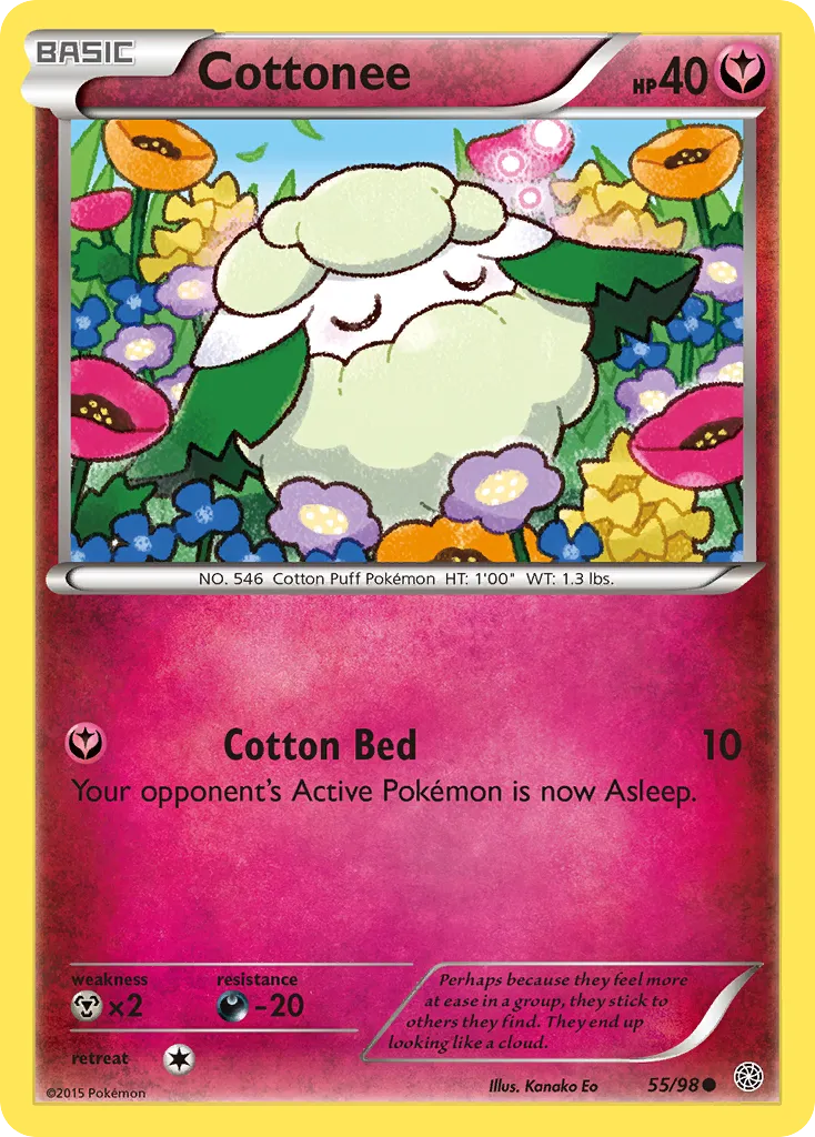 2015 Ancient Origins Cottonee #55/98 Common card image