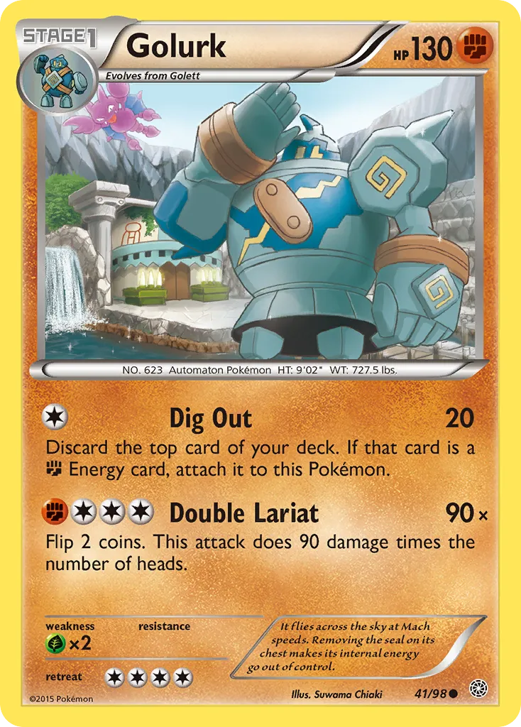 2015 Ancient Origins Golurk #41/98 Common card image