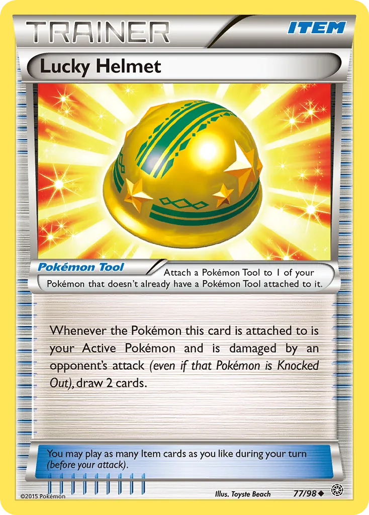 2015 Ancient Origins Lucky Helmet #77/98 Uncommon card image