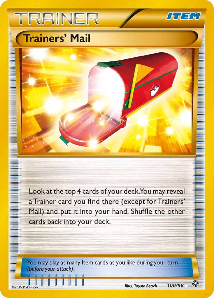 2015 Ancient Origins Trainers' Mail Rare Secret #100/98 Rare Secret card image