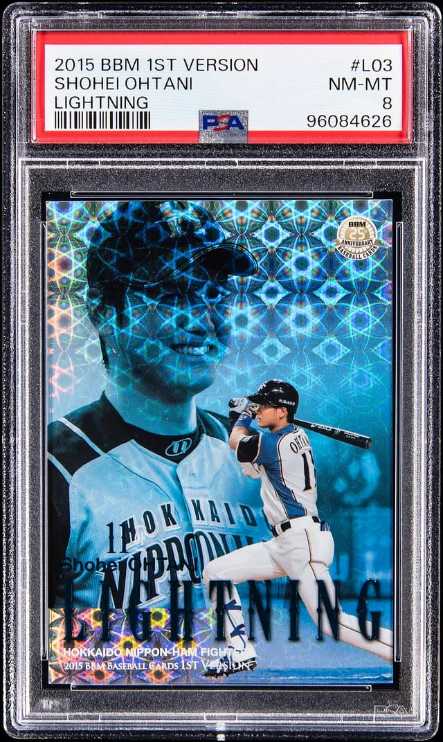 2015 BBM 1st Version Lightning Shohei Ohtani #L03 card image