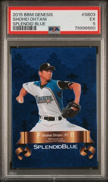 2015 Bbm Genesis Splendid Blue Shohei Ohtani #SB03 card image