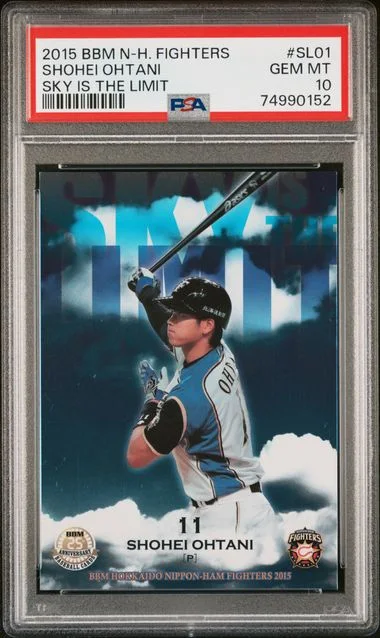 2015 BBM Hokkaido Nippon Ham Fighters Sky Is The Limit Shohei Ohtani #SL-01 card image