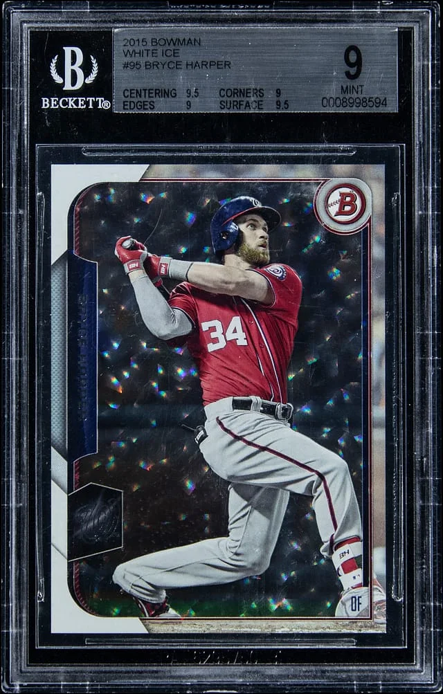 2015 Bowman Bryce Harper White Ice #95 card image