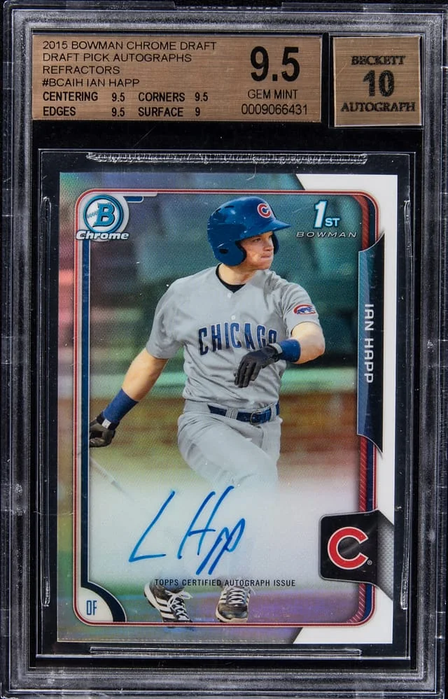 2015 Bowman Chrome Draft Ian Happ Picks Autographs #BCA-IH card image
