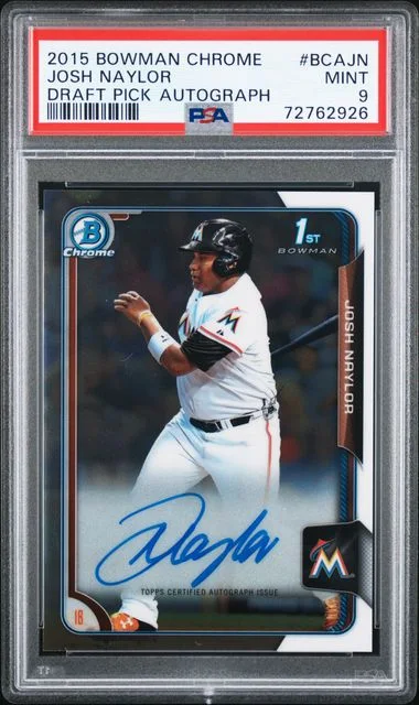 2015 Bowman Chrome Draft Josh Naylor Pick Autograph #BCA-JN card image