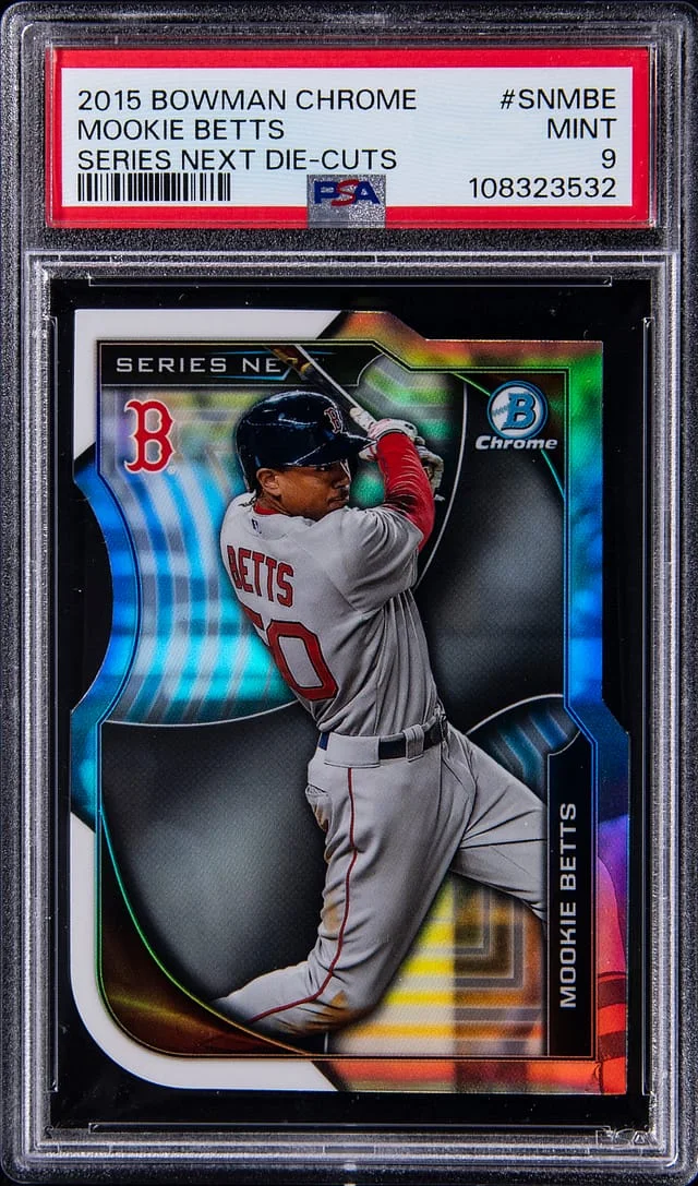 2015 Bowman Chrome Mookie Betts Series Next Die-Cuts #SN-MBE card image