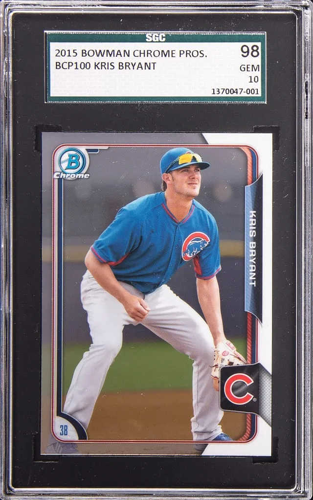 2015 Bowman Chrome Prospects Kris Bryant #BCP100 card image