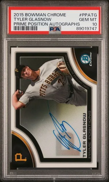 2015 Bowman Chrome Tyler Glasnow Prime Position Autographs #PPA-TG card image