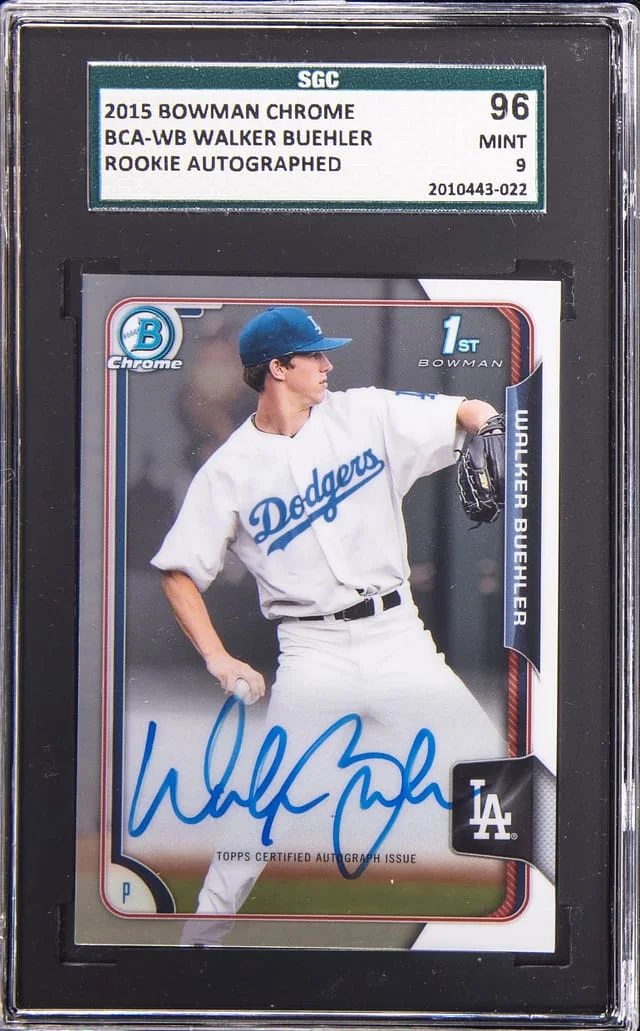 2015 Bowman Chrome Walker Buehler Autograph #BCA-WB card image
