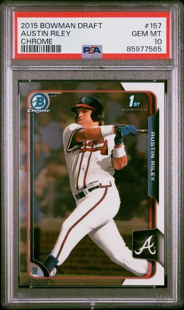 2015 Bowman Draft Austin Riley Chrome #157 card image