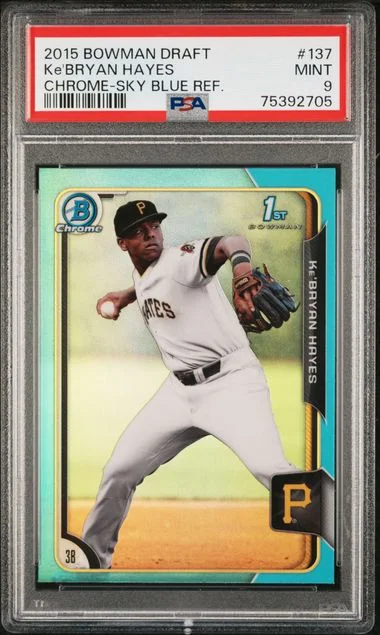 2015 Bowman Draft Ke'Bryan Hayes Chrome Asia Black Refractor #137 card image