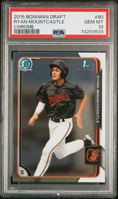 2015 Bowman Draft Ryan Mountcastle Chrome #80 card image
