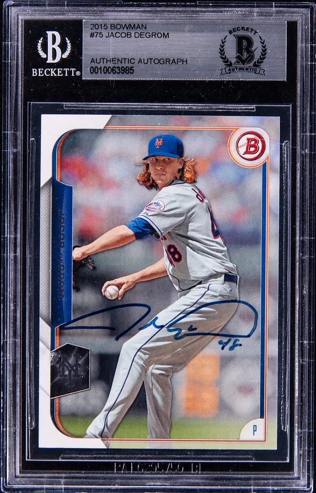 2015 Bowman Jacob DeGrom #75 card image