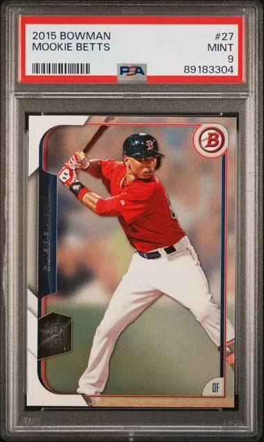 2015 Bowman Mookie Betts #27 card image