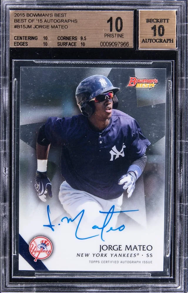2015 Bowman's Best Jorge Mateo Of '15 Autographs #B15JM card image