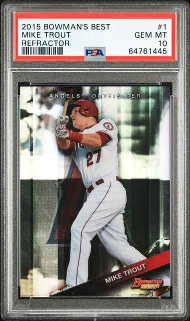 2015 Bowman's Best Mike Trout #1 card image