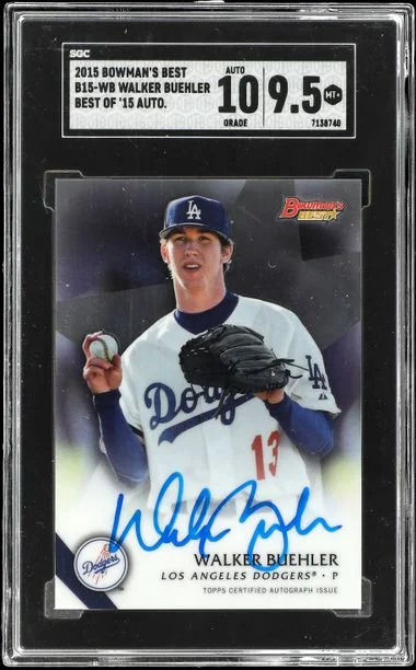 2015 Bowman's Best Walker Buehler Best Of 2015 Autographs #WB card image