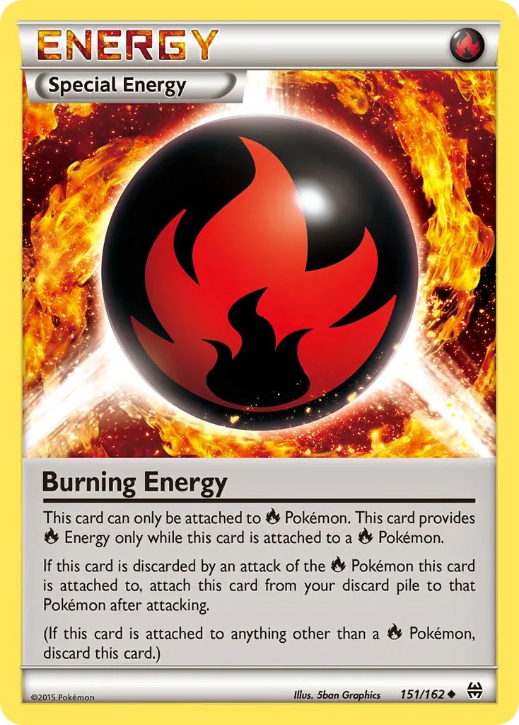 2015 BREAKthrough Burning Energy Uncommon #151/162 Uncommon card image