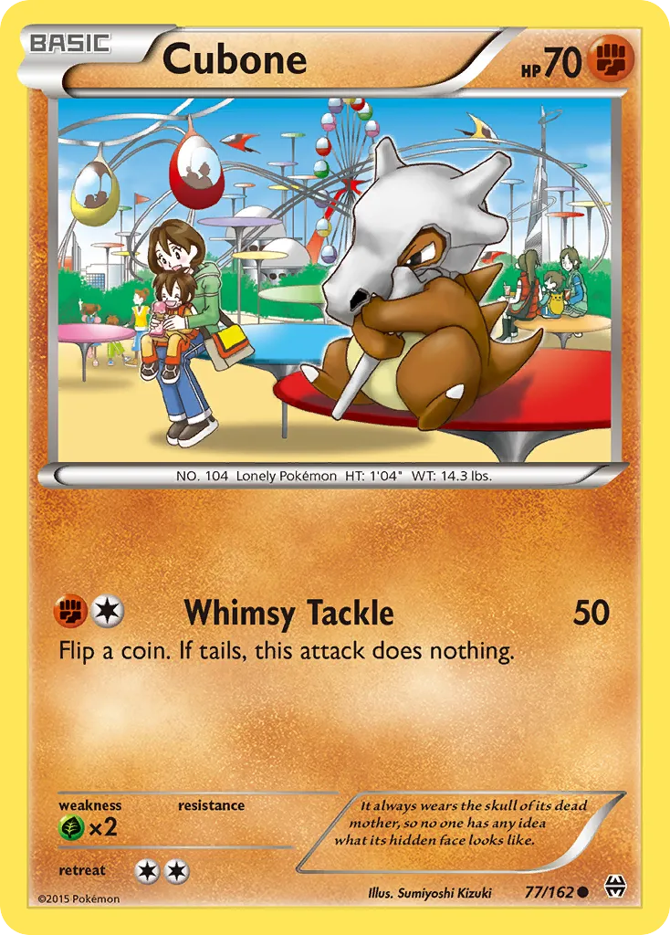 2015 BREAKthrough Cubone Common #077/162 Common card image