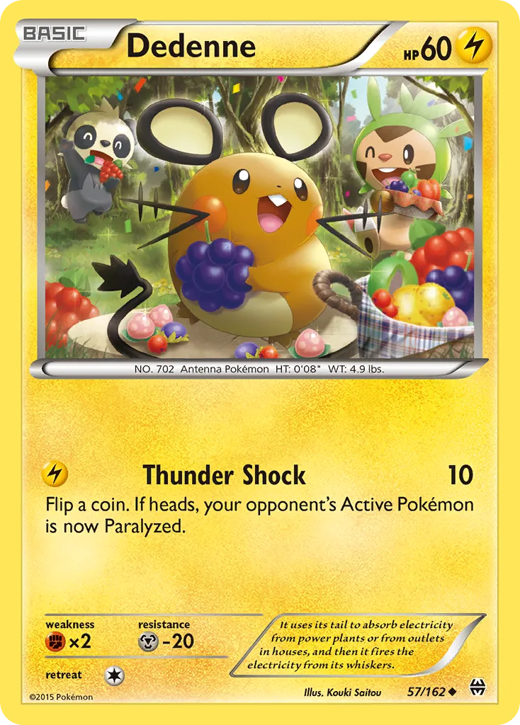 2015 BREAKthrough Dedenne Uncommon #057/162 Uncommon card image
