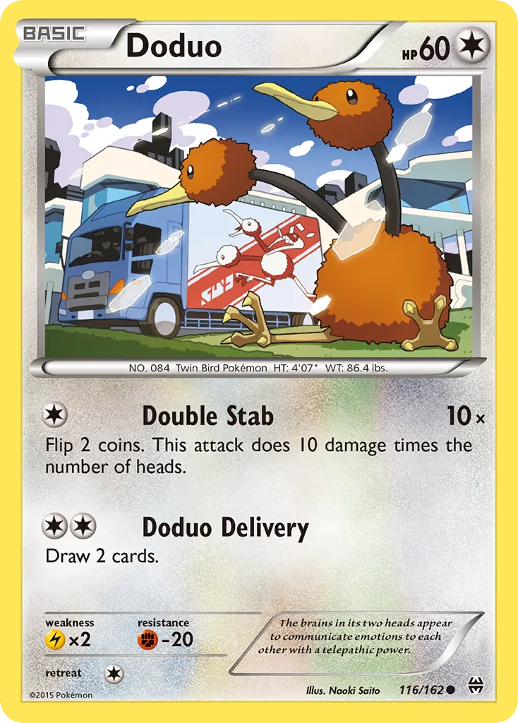 2015 BREAKthrough Doduo #116/162 Common card image