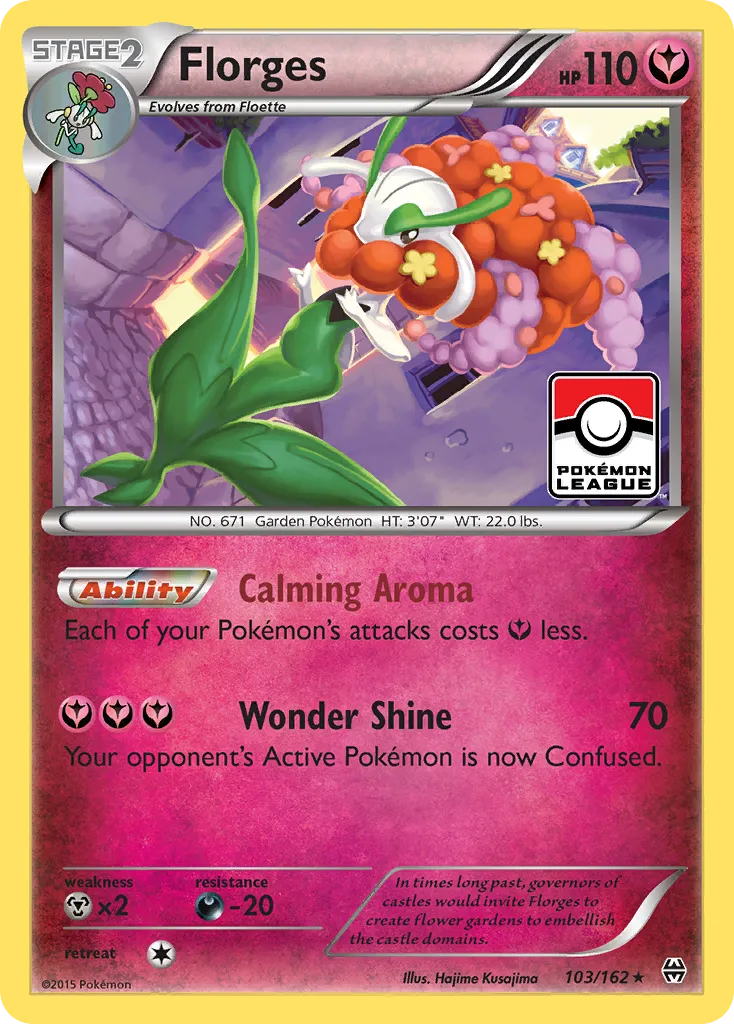 2015 BREAKthrough Florges Rare #103/162 Rare card image