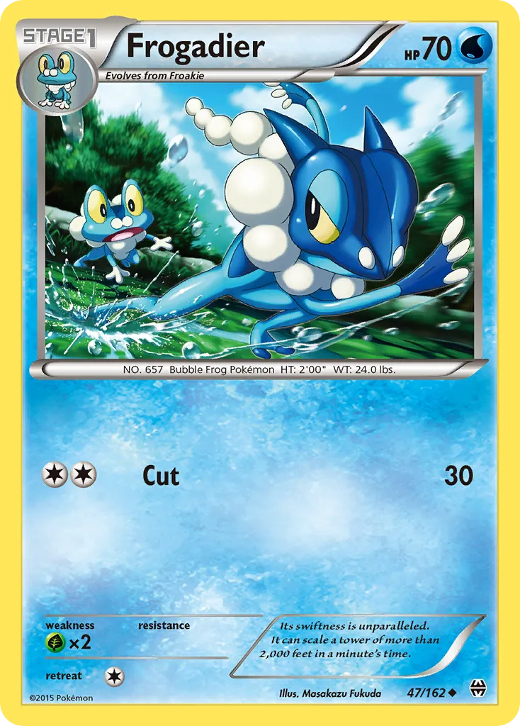 2015 BREAKthrough Frogadier Uncommon #047/162 Uncommon card image