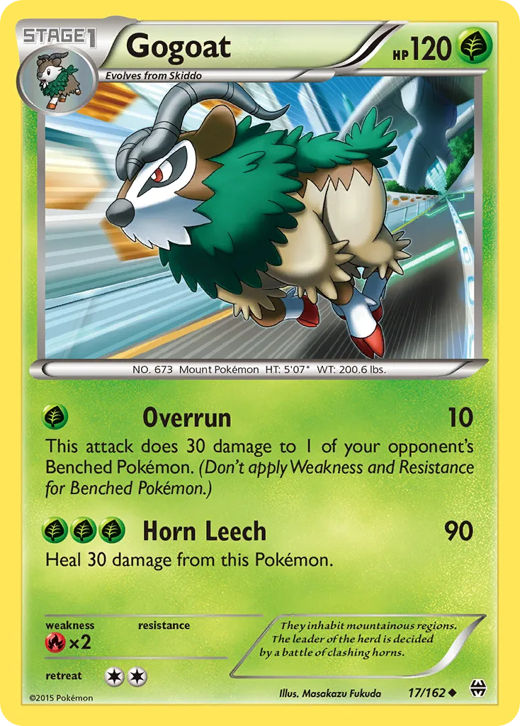 2015 BREAKthrough Gogoat Uncommon #017/162 Uncommon card image