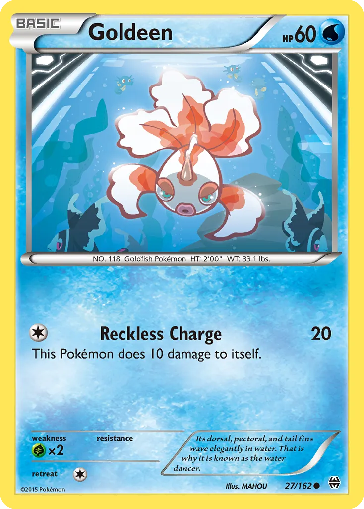2015 BREAKthrough Goldeen Common #027/162 Common card image