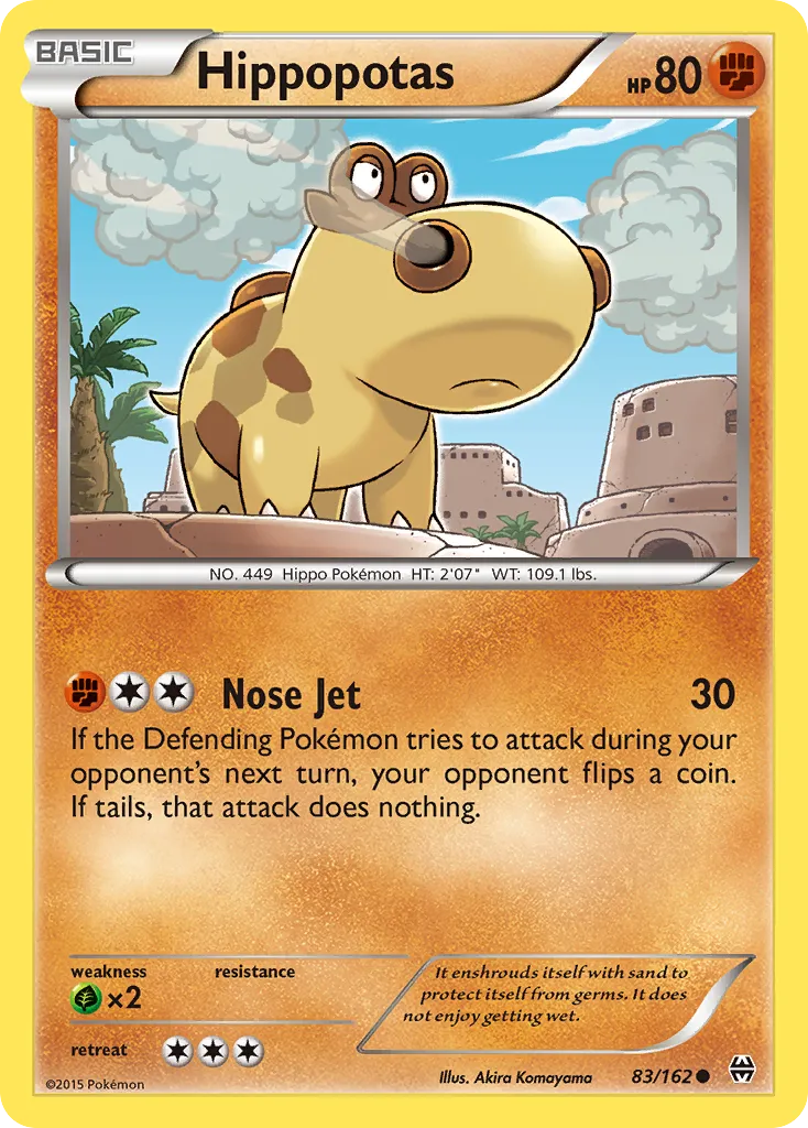 2015 BREAKthrough Hippopotas Common #083/162 Common card image