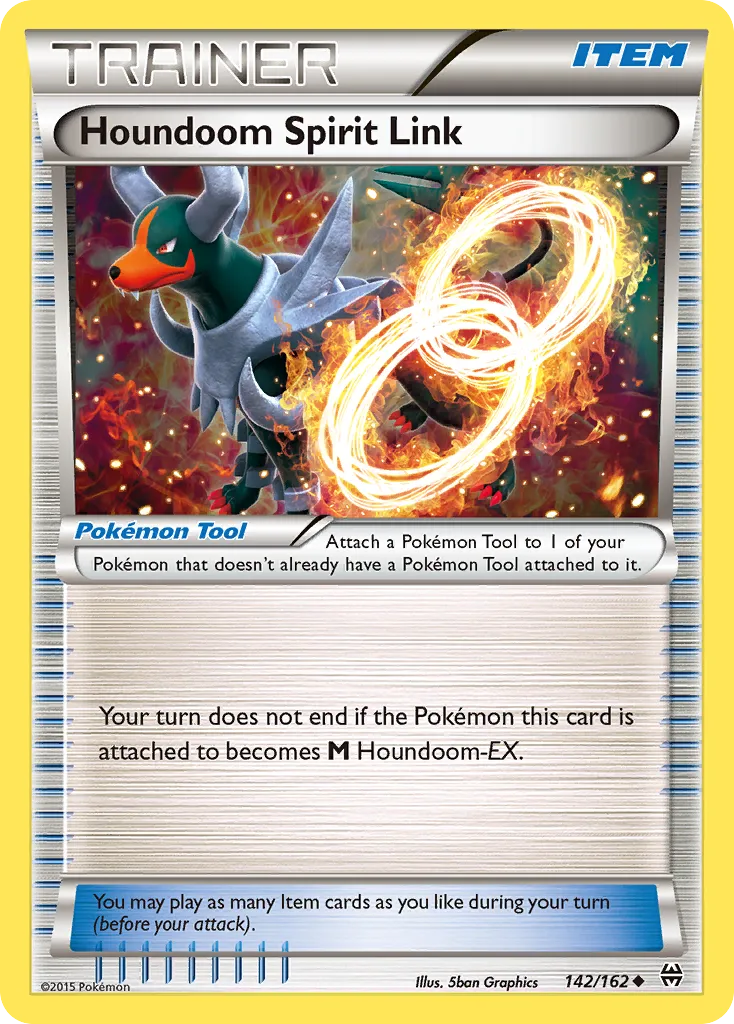 2015 BREAKthrough Houndoom Spirit Link #142/162 Uncommon card image