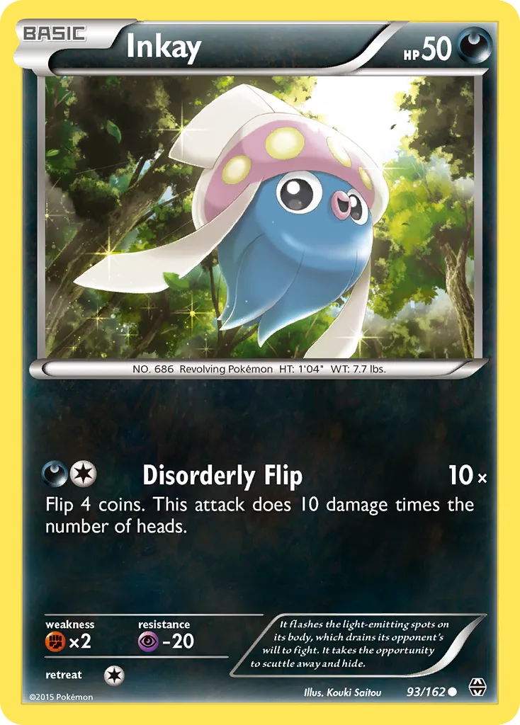 2015 BREAKthrough Inkay Common #093/162 Common card image