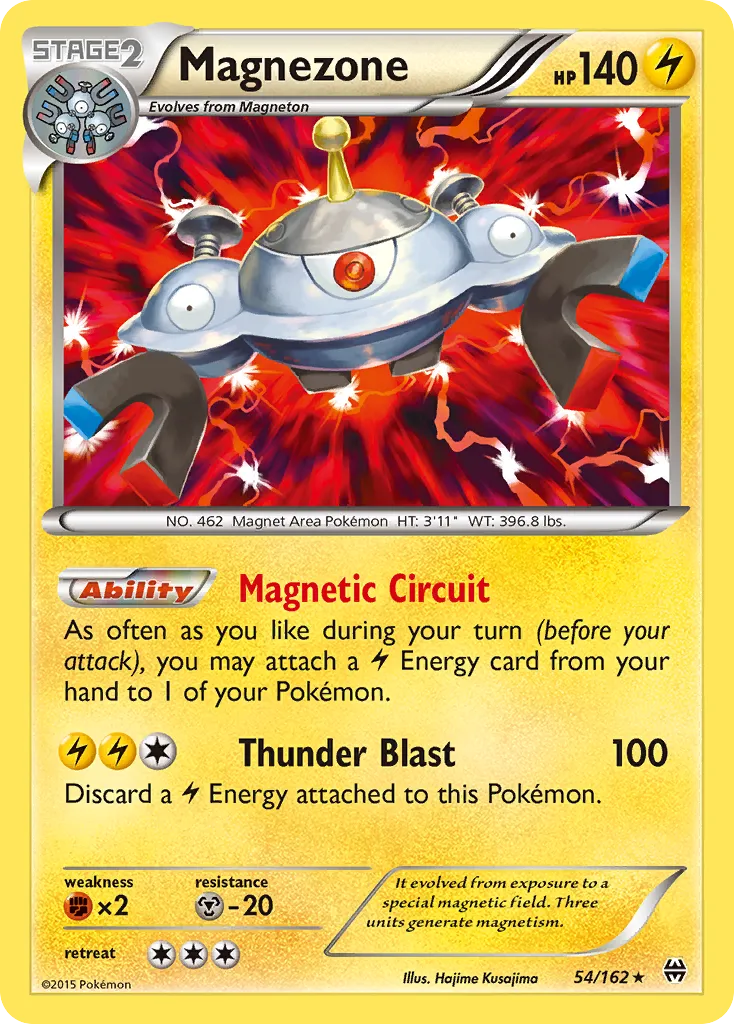 2015 BREAKthrough Magnezone Rare Holo #054/162 Rare Holo card image